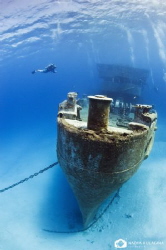 Sean and the steaming USS Kittiwake by Nadya Kulagina 